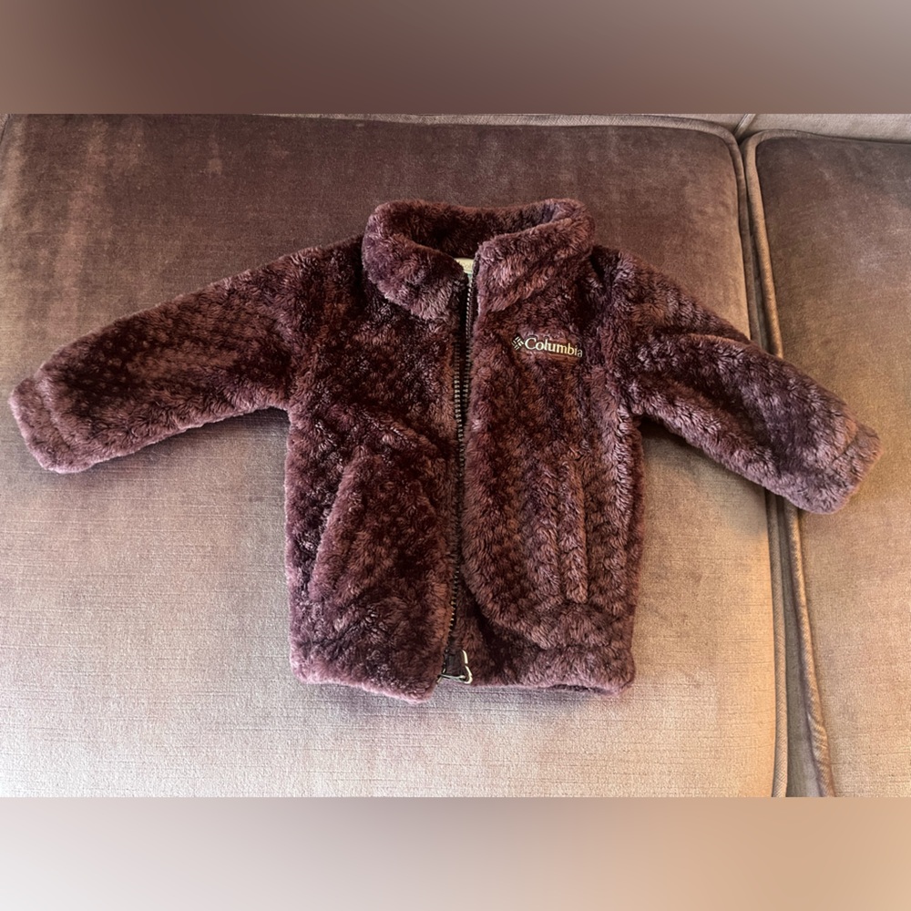 Columbia girls infant fire side Sherpa jacket 3-6months
